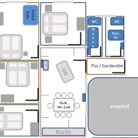 Appartement Fuer Gruppen Und Familien - Grosse Naehe Stadtpark, 4 Schlafzimmer, 2 Baeder, Terrasse, Parkplatz