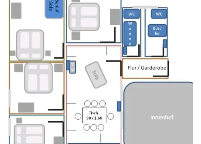 Appartement Fuer Gruppen Und Familien - Grosse Naehe Stadtpark, 4 Schlafzimmer, 2 Baeder, Terrasse, Parkplatz